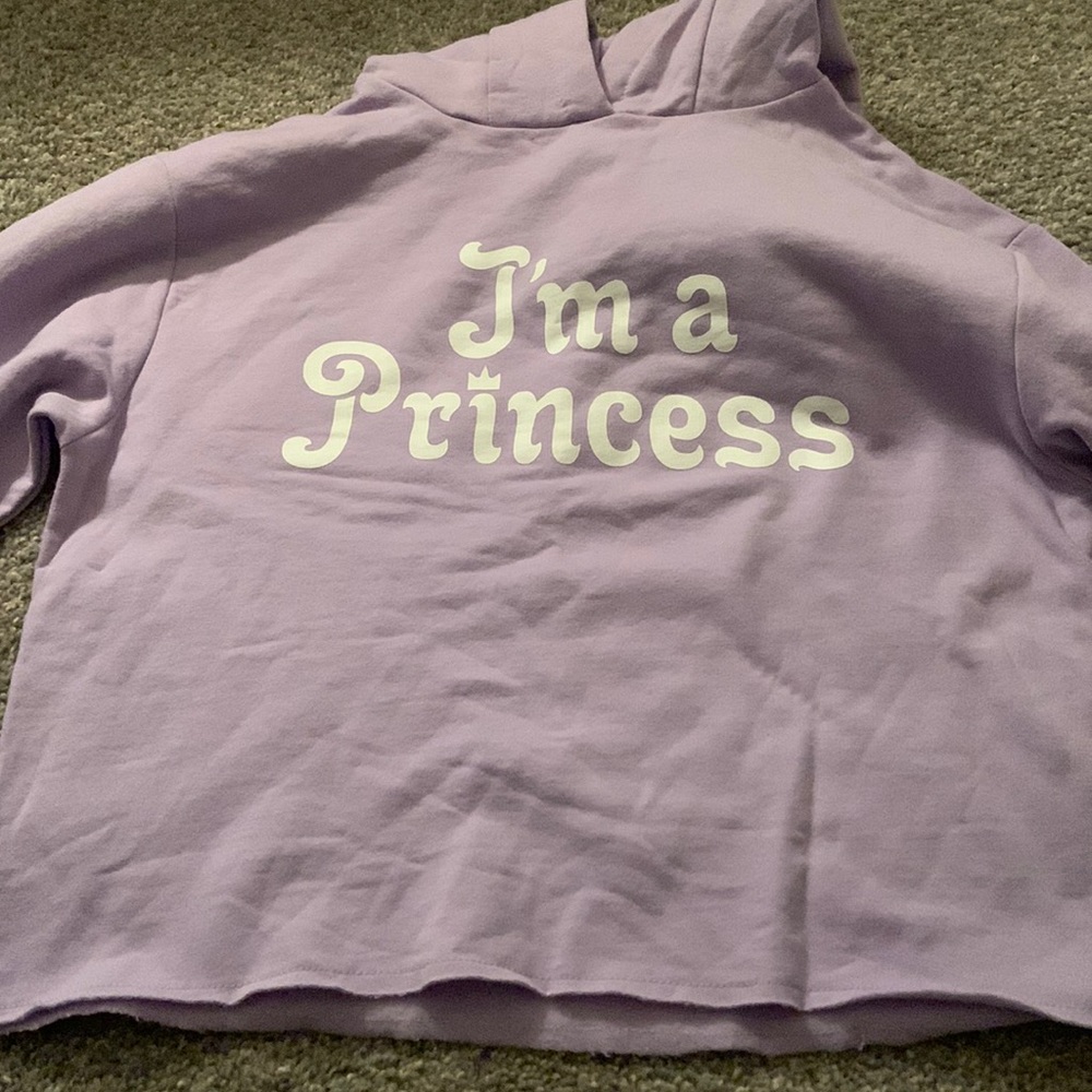 Purple”I’m a princess” Hoodie, Brand is Walmart, Size XS (Women)